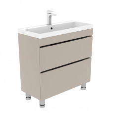 Тумба Djena Окант NEW 60/40 напольная 2 ящика Капучино