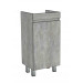 Тумба Djena Окант 40 напольная 2 ящика Цемент