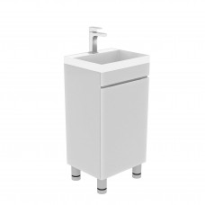 Тумба Djena Окант 40 напольная 2 ящика Белая