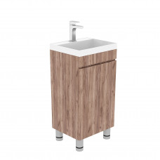 Тумба Djena Окант 40 напольная 2 ящика Дуб Табачный