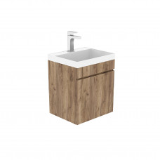 Тумба Djena Окант 40 подвеcная 2 ящика Дуб Табачный