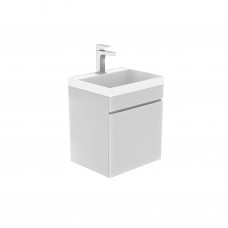 Тумба Djena Окант 40 подвеcная 2 ящика Белая