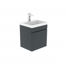 Тумба Djena Окант 40 подвеcная 2 ящика Графит