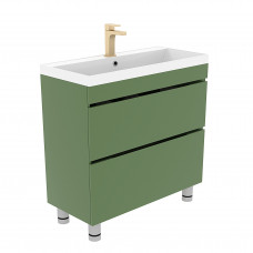 Тумба Djena Окант NEW 90 напольная 2 ящика Тундра